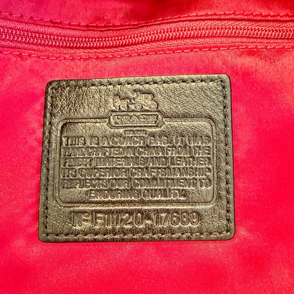 Coach Black Madison Op Art Sateen Maggie Shoulder Bag with Silver Accents - Picture 11 of 16